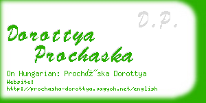 dorottya prochaska business card